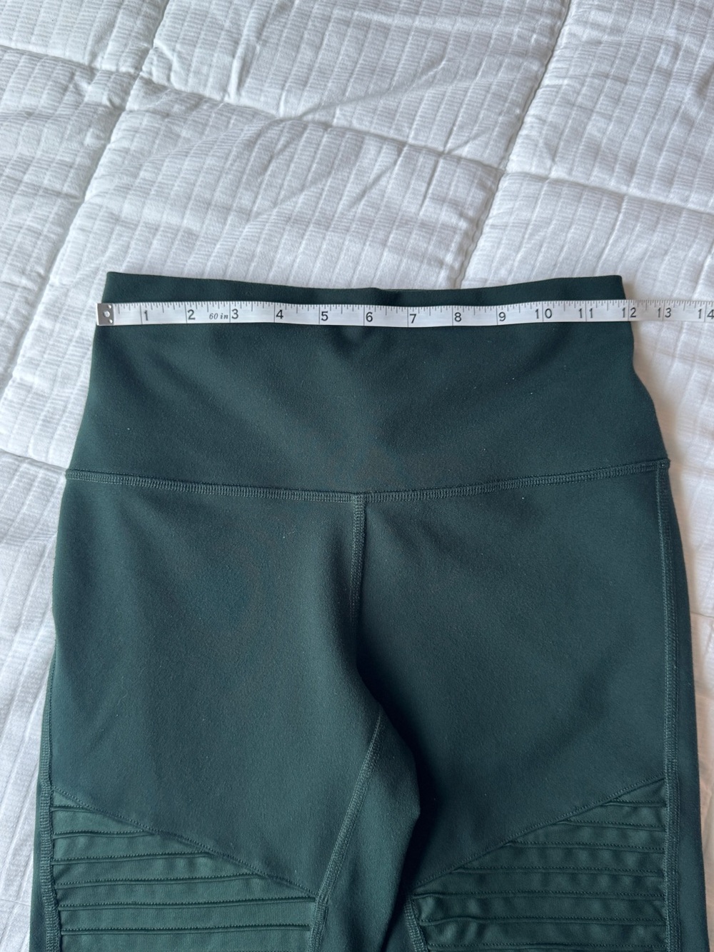 Alo dark green moto leggings size S - Picture 5 of 9